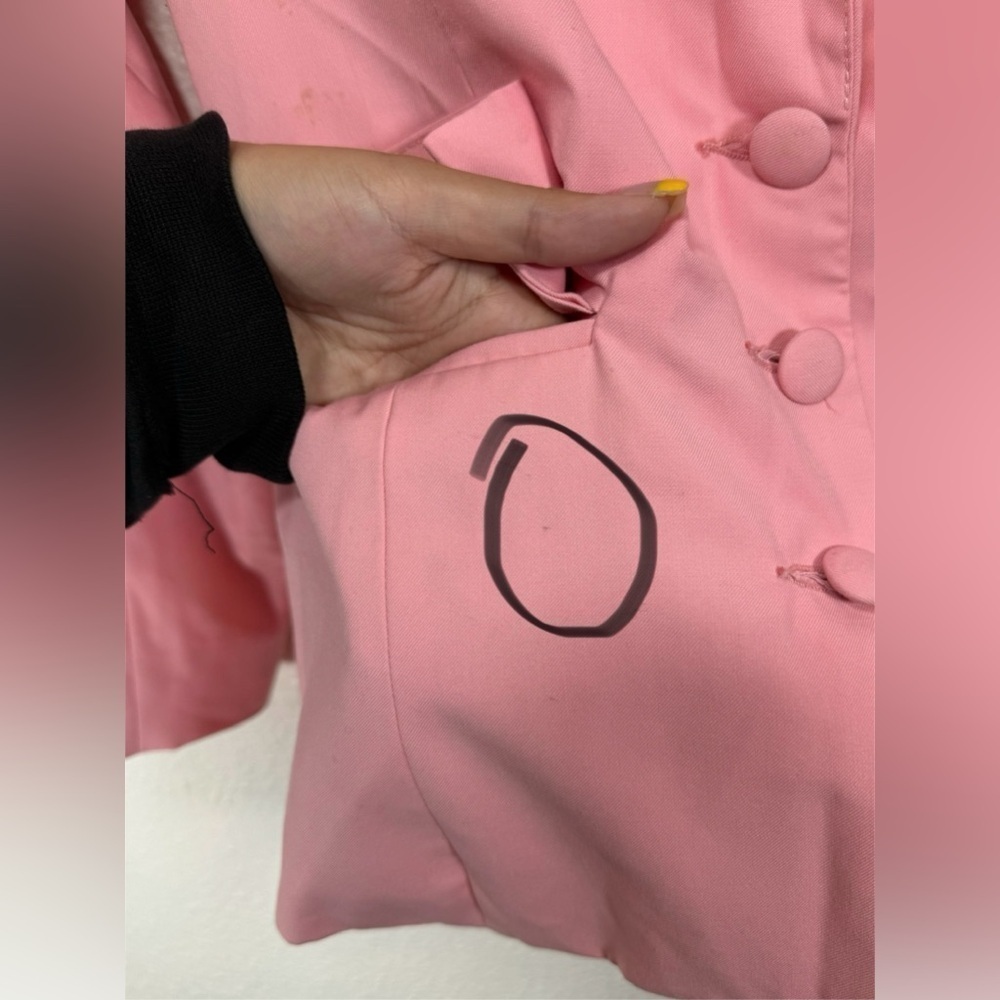 Danielle Guizio Pink Blazer Women’s XS Preppy Barbiecore Feminine Business - Picture 10 of 16